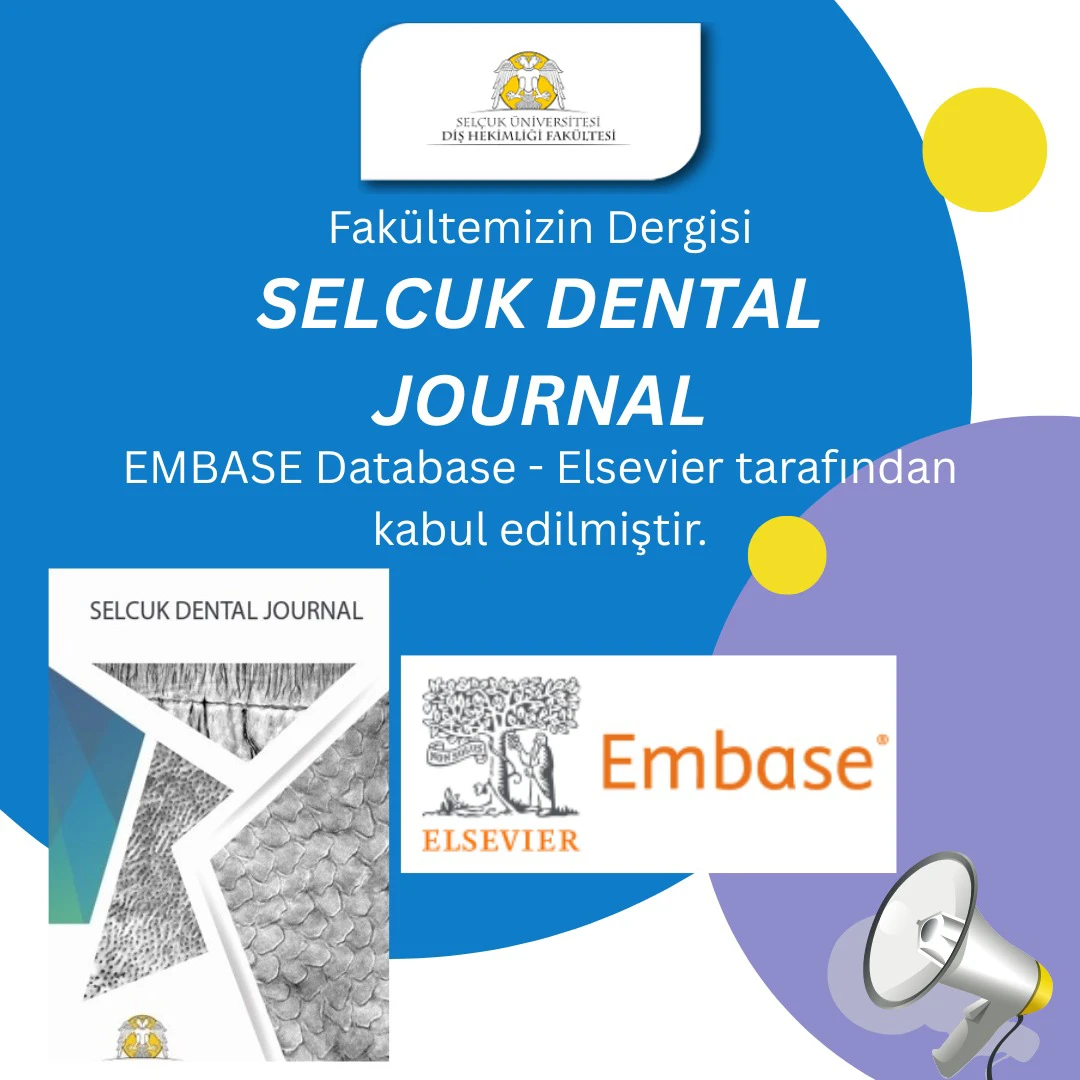 Selcuk Dental Journal dergimizden gurur tablosu 
